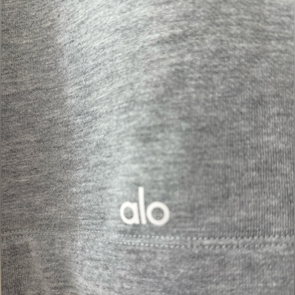 ALO Yoga BAE Cropped Gray Hoodie - Picture 5 of 8